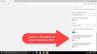 How To Block Mailicious Sites In Microsoft Edge