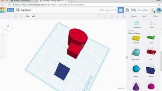 How to merge and group shapes together in Tinkercad