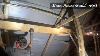 Main house renovation (ep3) - new roof support & removing junk