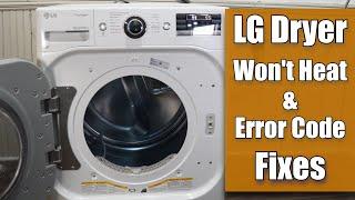 LG Dryer Not Heating - How to Test and Fix