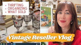 Vintage Reseller Vlog | Thrifting, Organizing & What Sold on Etsy