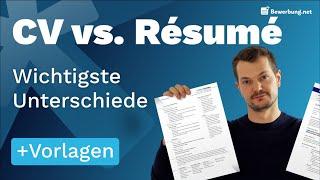 Lebenslauf Englisch - CV und Résumé + Muster