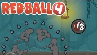 Red Ball 4 - FDG Mobile Games GbR INTO THE CAVES Level 70-74 Walkthrough