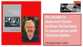 Book Launch: Brian Richardson, THE READER IN MODERNIST FICTION