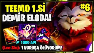 TEK OTOYA TEK ATAN 1000 AP TEEMO!! | TEEMO 1.Sİ DEMİR ELODA! #6 | Scout ExeF