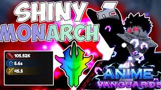 OBTAINING MONARCH SHINY SUKUNA MAX STATS IN ANIME VANGUARDS