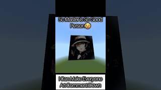 Minecraft Making A Legend Player ArtSubscriber For Your Art (blue)#minecraft #shorts #gaming #art