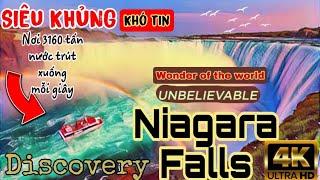 Niagara Falls 4k Canada Natural Wonder boat ride| khám phá siêu Thác kỳ quan thế giới #niagarafalls