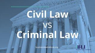 Civil Law vs Criminal Law Explained