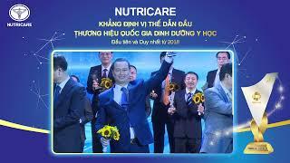 Nutricare - Doanh nghiệp đầu tiên & duy nhất được vinh danh Thương Hiệu Quốc Gia Dinh Dưỡng Y Học