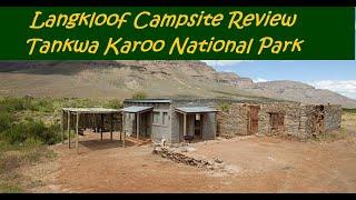 Langkloof Campsite review, Tankwa National Park