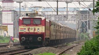 ICF Rajdhani Livery WAP4 locomotive | Kacheguda - Chengalpet Express | Indian Railways