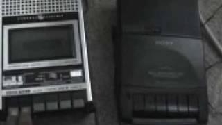soulsisterann two tape recorders GE v s Sony