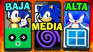 TODOS los SONIC para EMULAR en TU CELULAR ANDROID (Según tu GAMA)