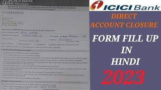 How to fill Icici direct closure form 2023 / Ajit kk d