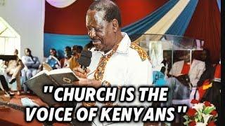 RAILA SUPPORTS CHURCH•|•THE VOICE OF THE CHURCH IS THAT OF PEOPLE MUST BE RESPECTED ️️