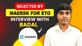 How I got selected in Maersk after diploma for ETO? ft. Badal Mehta