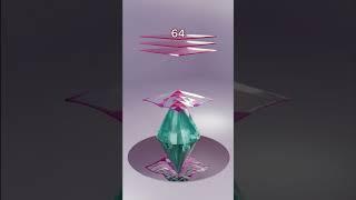1Million Faces Blender Cloth Simulation #3d