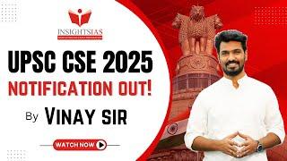 Release of UPSC CSE Notification 2025  Insights IAS