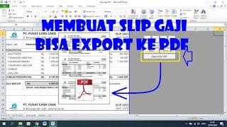 Cara Membuat Slip Gaji yang Bisa Langsung Export ke PDF