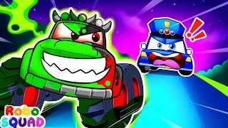 Zombie Epidemic  + More Nursery Rhymes | Monster Truck Zombie Is Coming | RoboSquad Kids Songs