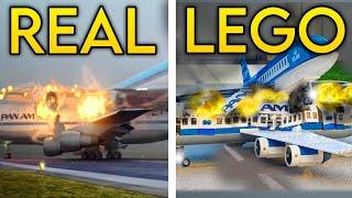 Plane Crash Animation VS Lego Recreation FULL MOVIE