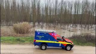 Así estaba el río Alberche cinco minutos antes del envío de la alerta