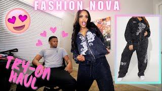 MY BOYFRIEND RATES MY FASHION NOVA TWO-PIECE SETS | TRY-ON HAUL 