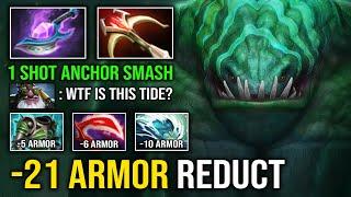 NEW Safelane Right Click -21 Armor Reduct 1 Hit Anchor Smash with Arcane Blink Tidehunter Dota 2