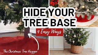 HOW TO HIDE THE BOTTOM OF A FAKE CHRISTMAS TREE - Christmas Decorating Ideas