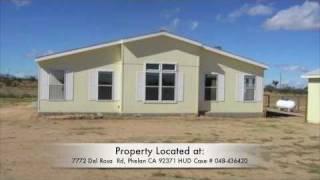 7772 Del Rosa  Rd, Phelan CA 92371 HUD Case # 048 436420 $77,000