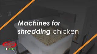 Machines for shredding chicken - Line DFC - Orved Brock