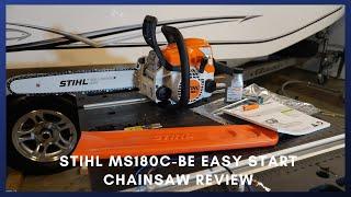 Stihl MS180C BE Easy Start Chainsaw Review @stihlusa @ScottBurnette