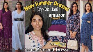 Amazon Summer Dresses Haul | Starts At ₹499 | New Maxi,Midi Ruffled Frock Dresses Collection