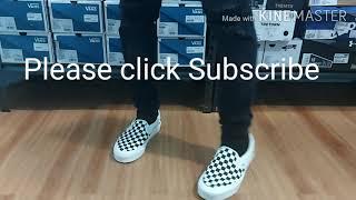 VANS Vault Checkerboard Slip-On (black) UNBOXING and ON FEET (OG)