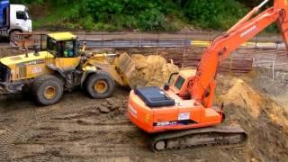 Bagger arbeiten - Großbaustelle