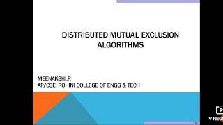 Distributed Systems Meenakshi E-Learn