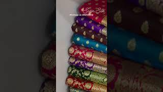  Beautiful Satin silk Banarasi saree Collection at Resham Peharavas  ₹3600/- Each ️ Book Fast ⏩