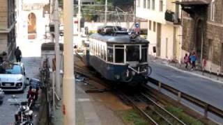 Trieste - Opicina Tram Attachment of Cable Tractor at Piazza Scorcola