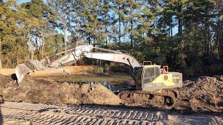 Dredging The Small Pond On The 9 Acre Pond Project!