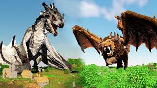 Minecraft White Wyvern Dragon and The Manticore Build Schematics - Ark: Survival Evolved