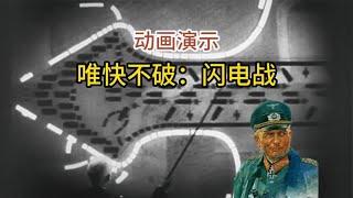 什么是闪电战？1940年盟军通过动画的方式演示分析