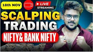 Banknifty & Nifty Live Optionstrading | 18 November | Zero Hero live trade #banknifty #nifty