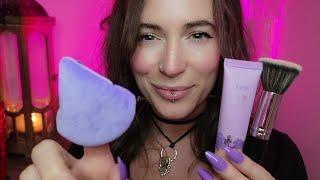 ASMR - Doing Your Makeup For Bed  (Layered, Rummaging, Cap Sounds)