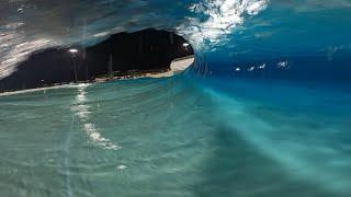 SURFING SYDNEY URBAN SURF AT NIGHT ADVANCED RIGHT AND LEFT TURNS GOPRO POV