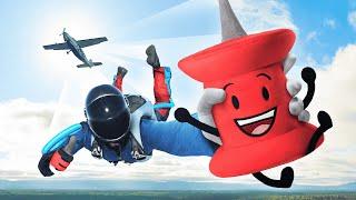 Dropping Pin on Earth in REAL LIFE — BFDI