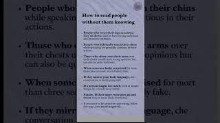 #Psychology #BodyLanguage #Mindset #SelfMastery #Power