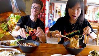 "Salt Mine" Noodle Queen - Amazing Lunch Exploring Laos Border (Bo Kluea, Nan)