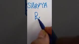 SRAVYA name as brand logo design #shortsvideo #viral