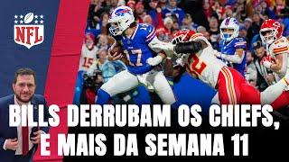 BILLS TIRAM INVENCIBILIDADE DOS CHIEFS, STEELERS VENCEM RAVENS, SEAHAWKS DERRUBAM 49ERS, E MAIS